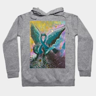 Teal Butterfly Hoodie